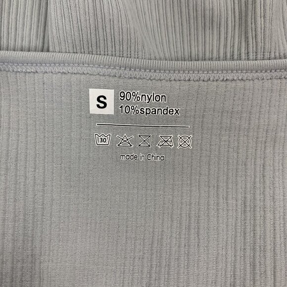 Womens Gray Bodysuit Small Stretch Snap Closure Minimalist Y2K Streetwear - Picture 5 of 6